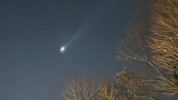 Reported drones flying over Bernardsville, New Jersey, on Dec. 5. Photo taken from CNN, provided by Brain Glenn.